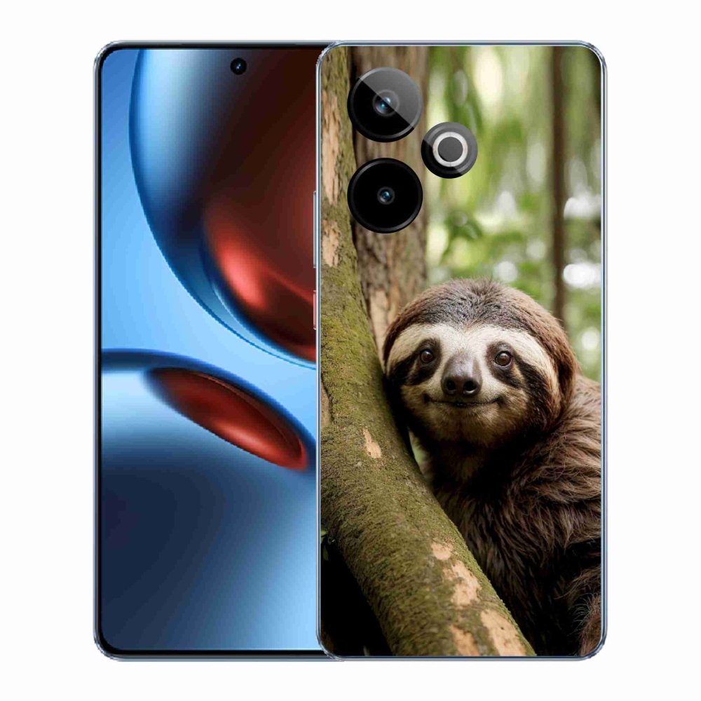Gelový kryt mmCase na Realme GT7 5G/GT 7T 5G - usměvavý lenochod