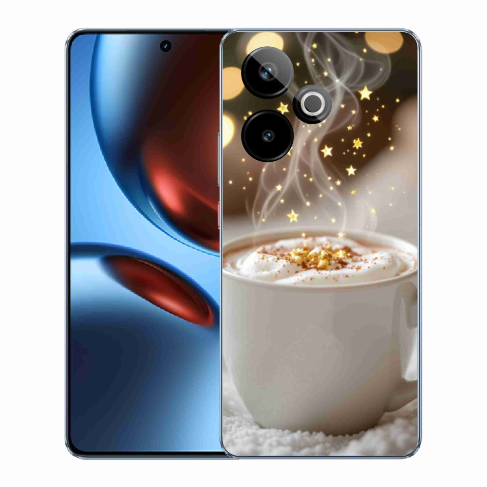 Gelový kryt mmCase na Realme GT7 5G/GT 7T 5G - vánoční horký nápoj