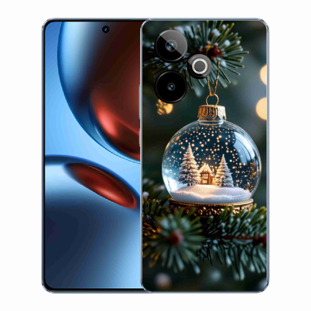 Gelový kryt mmCase na Realme GT7 5G/GT 7T 5G - vánoční koule 2