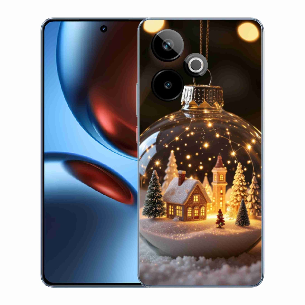 Gelový kryt mmCase na Realme GT7 5G/GT 7T 5G - vánoční koule 3