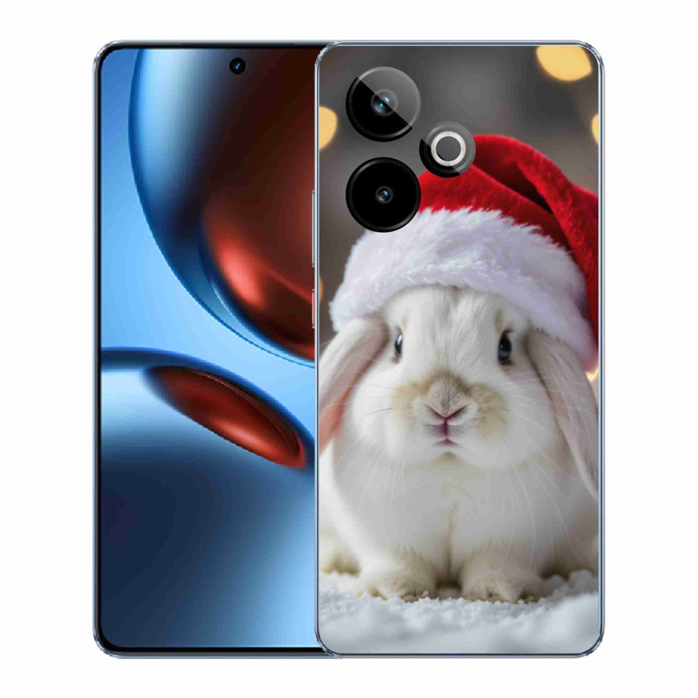Gelový kryt mmCase na Realme GT7 5G/GT 7T 5G - vánoční králík