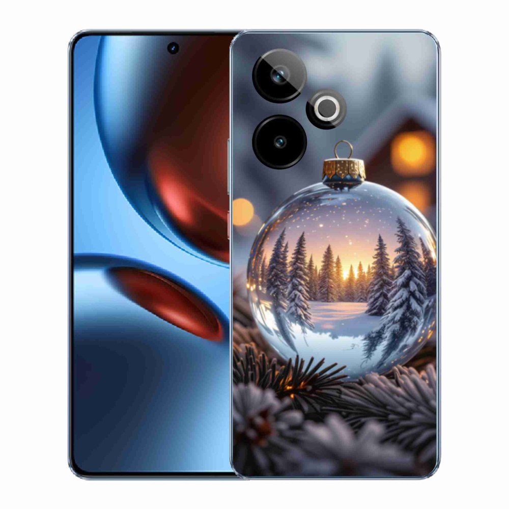 Gelový kryt mmCase na Realme GT7 5G/GT 7T 5G - vánoční ozdoba