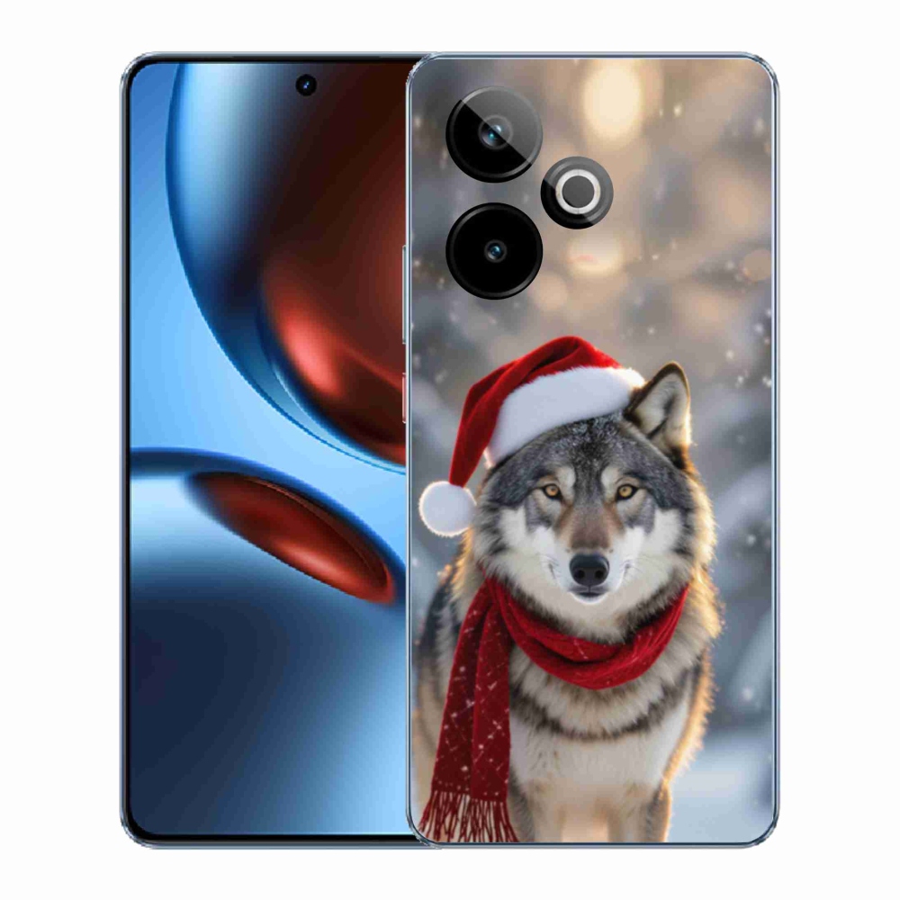 Gelový kryt mmCase na Realme GT7 5G/GT 7T 5G - vánoční vlk