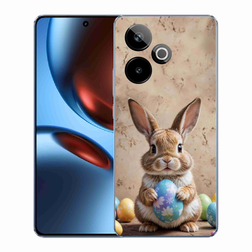 Gelový kryt mmCase na Realme GT7 5G/GT 7T 5G - velikonoční králíček