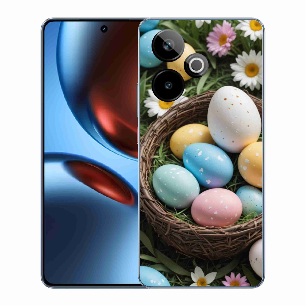 Gelový kryt mmCase na Realme GT7 5G/GT 7T 5G - velikonoční vajíčka 2