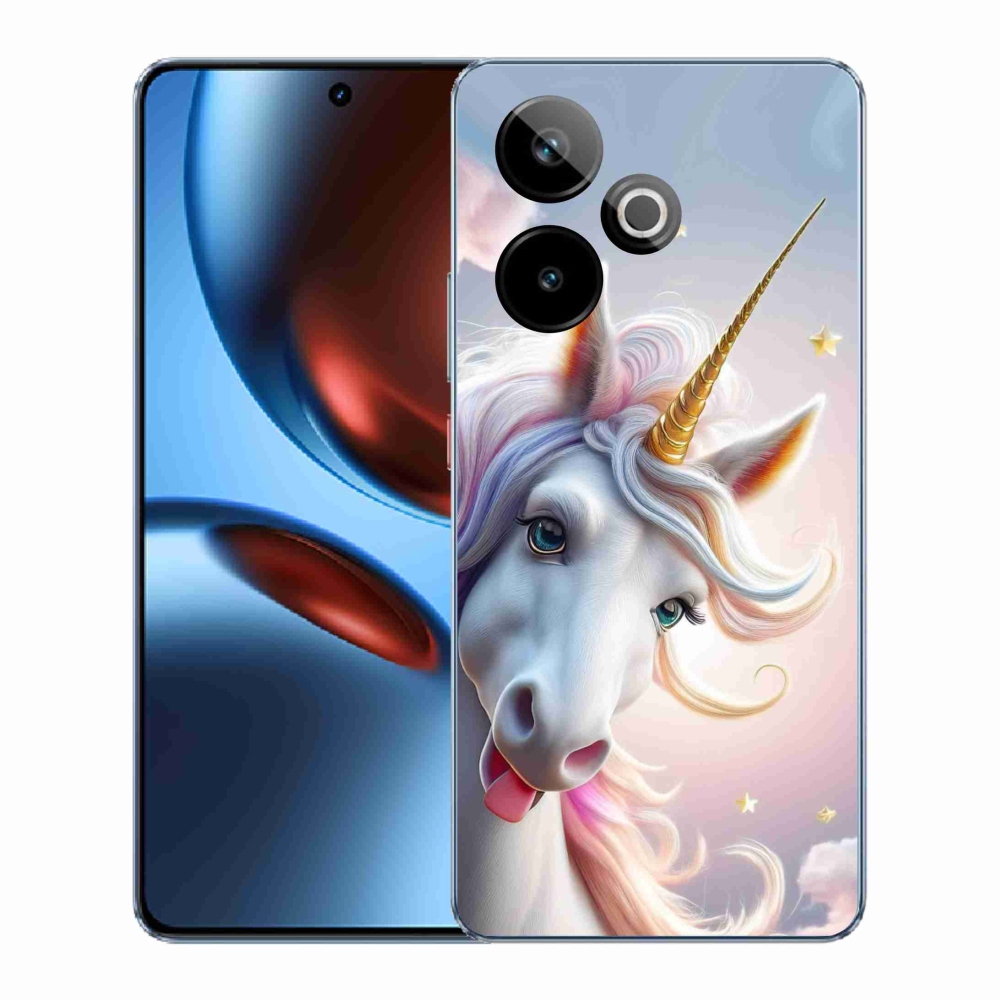 Gelový kryt mmCase na Realme GT7 5G/GT 7T 5G - veselý jednorožec