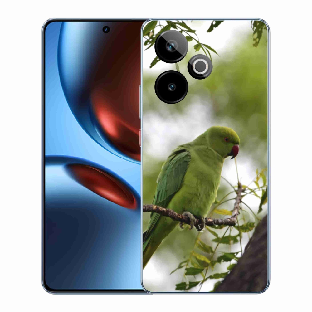 Gelový kryt mmCase na Realme GT7 5G/GT 7T 5G - zelený papoušek