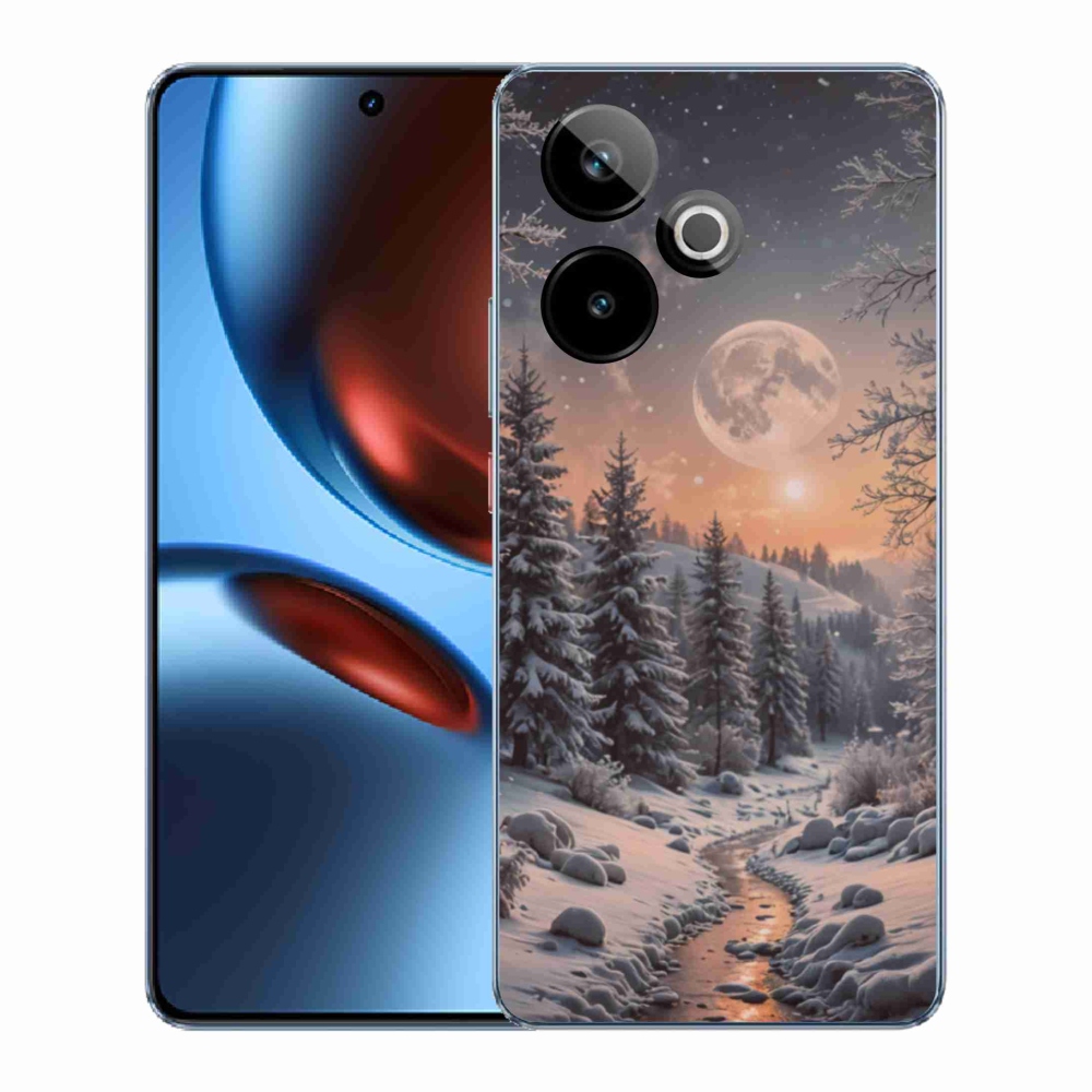 Gelový kryt mmCase na Realme GT7 5G/GT 7T 5G - zimní krajina 2