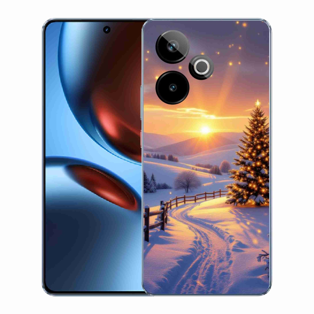Gelový kryt mmCase na Realme GT7 5G/GT 7T 5G - zimní krajina