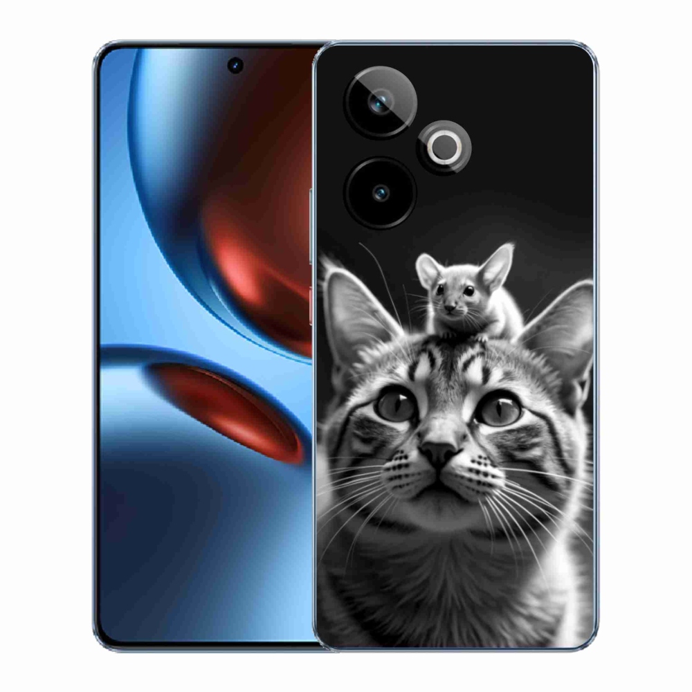 Gelový kryt mmCase na Realme GT7 5G/GT 7T 5G - zvířecí přátelství 2