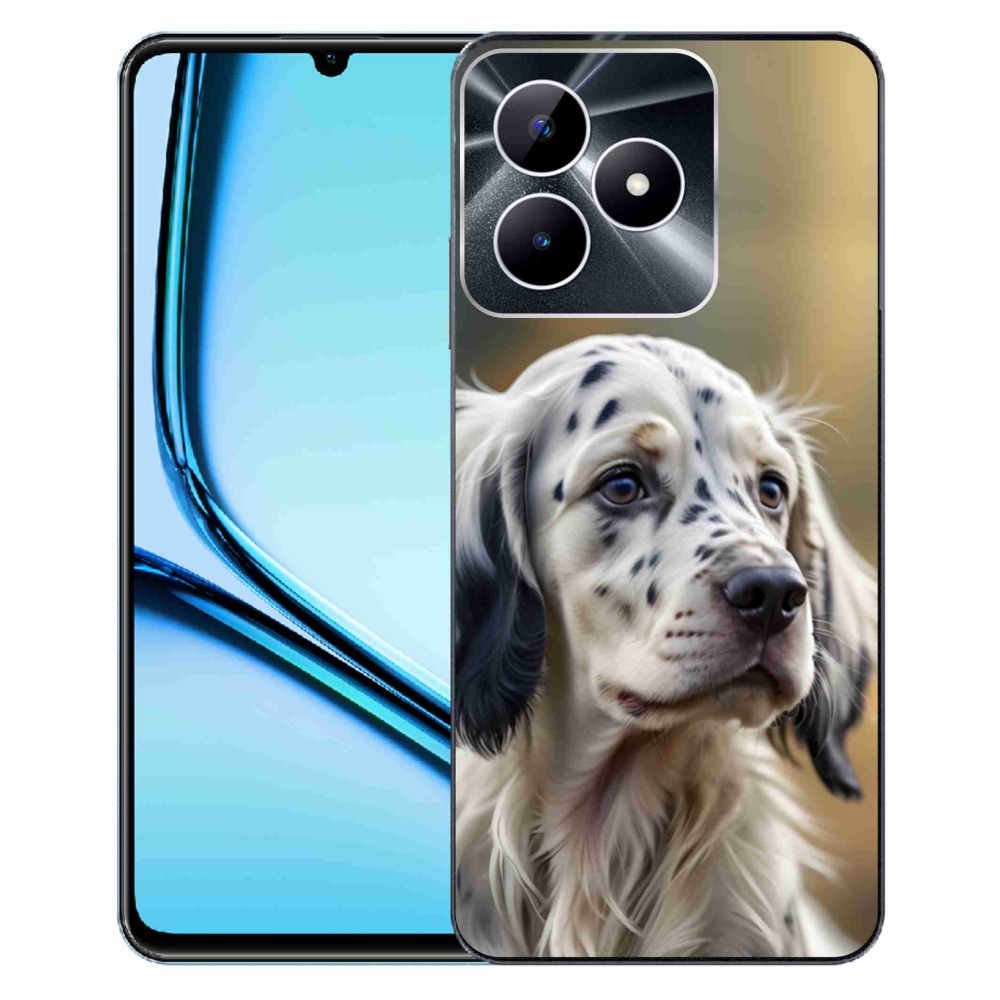 Gelový kryt mmCase na Realme Note 50 - anglický setr