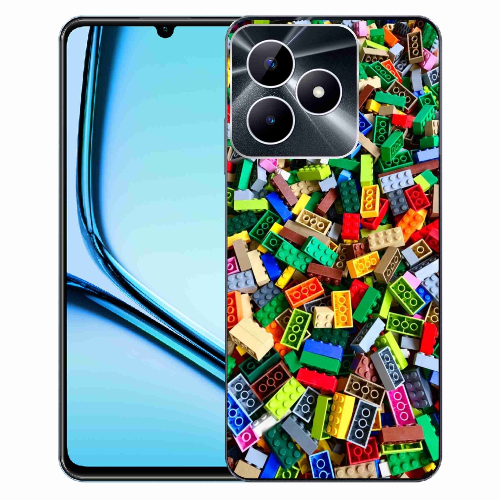 Gelový kryt mmCase na Realme Note 50 - barevné stavební kostky