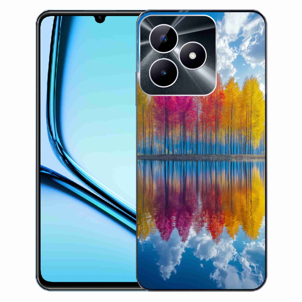 Gelový kryt mmCase na Realme Note 50 - barevné stromy