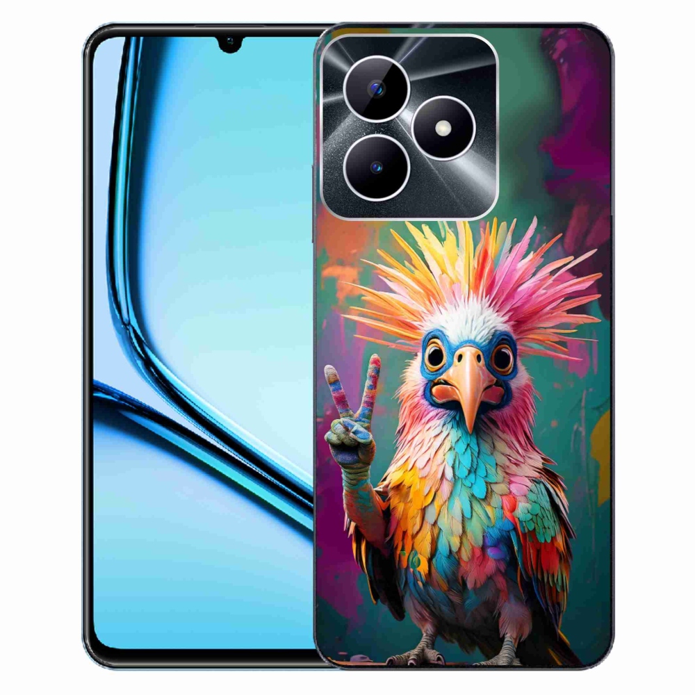 Gelový kryt mmCase na Realme Note 50 - barevný rebel