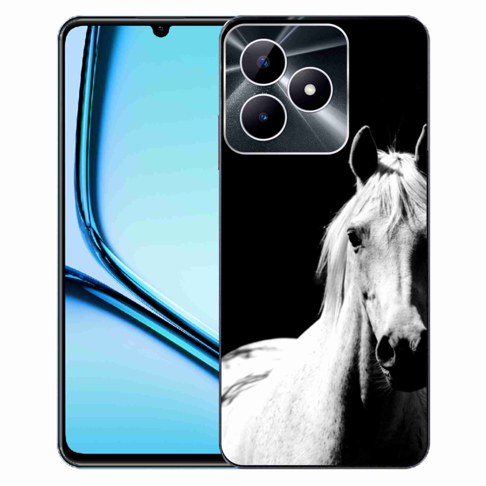 Gelový kryt mmCase na Realme Note 50 - bílý kůň 5
