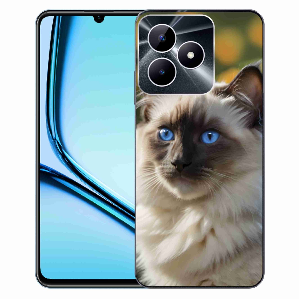 Gelový kryt mmCase na Realme Note 50 - bílý ragdoll