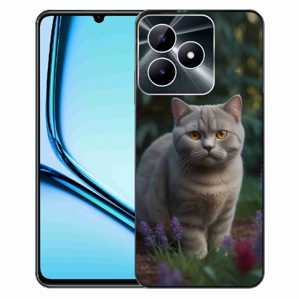 Gelový kryt mmCase na Realme Note 50 - britská kočka