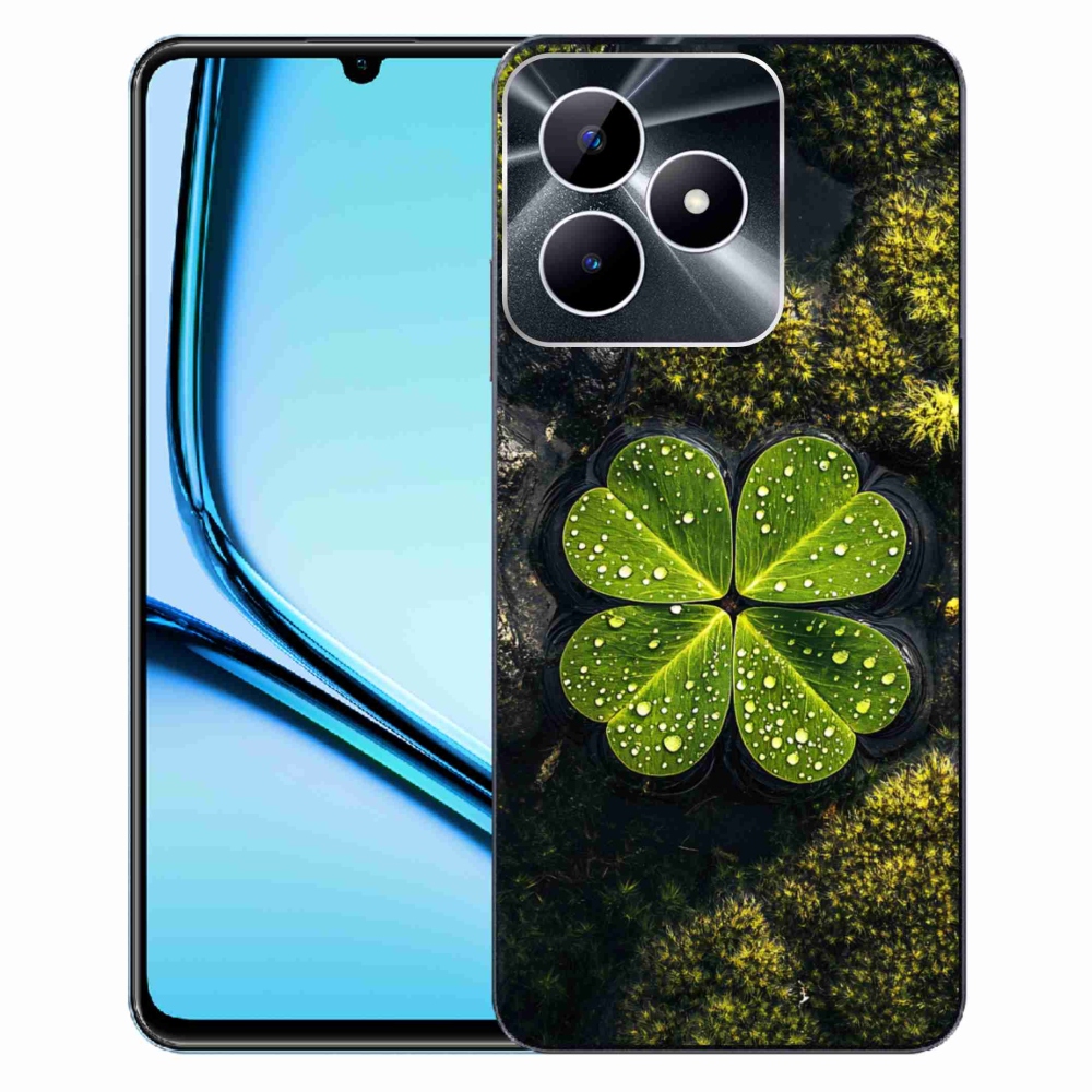 Gelový kryt mmCase na Realme Note 50 - čtyřlístek