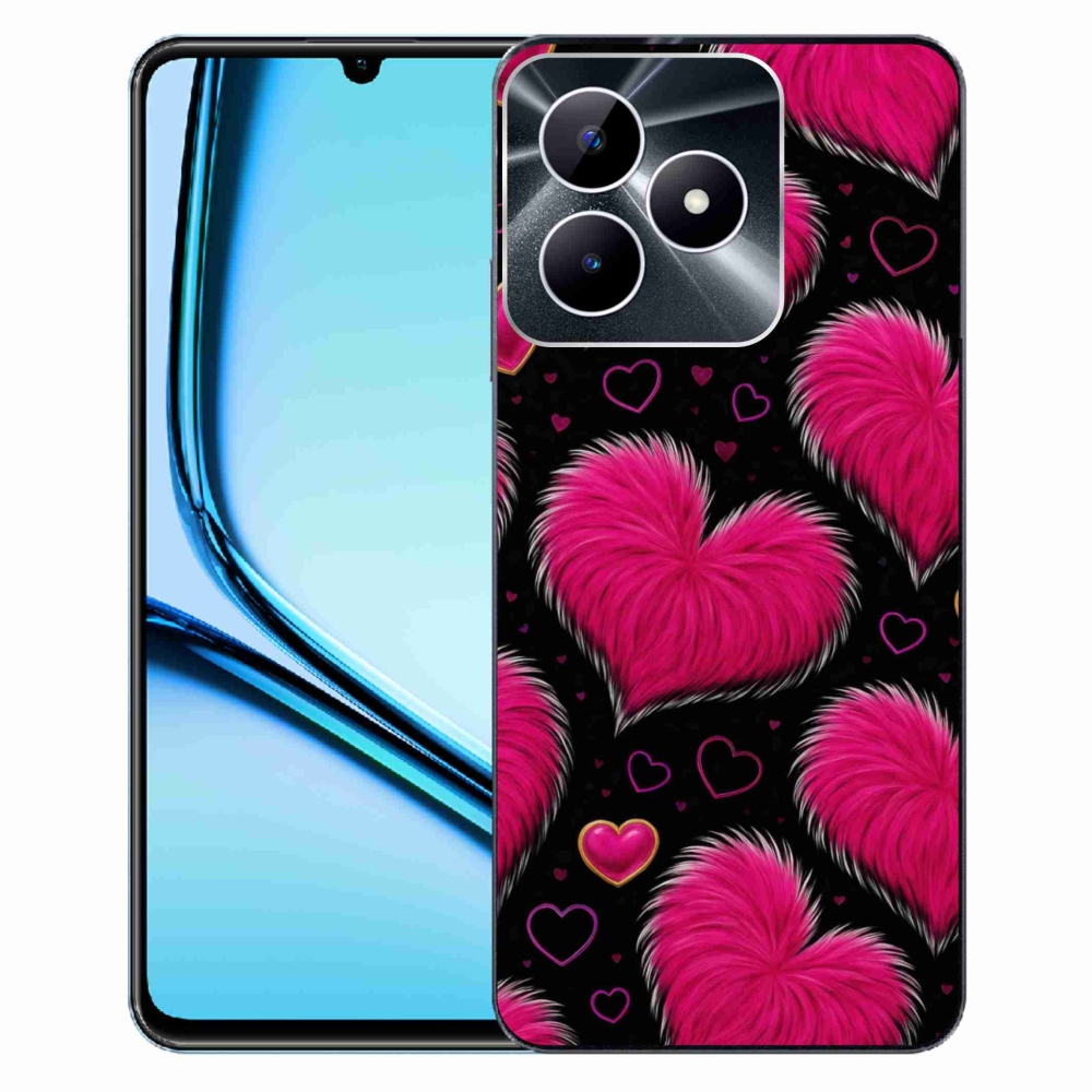 Gelový kryt mmCase na Realme Note 50 - hebká srdce