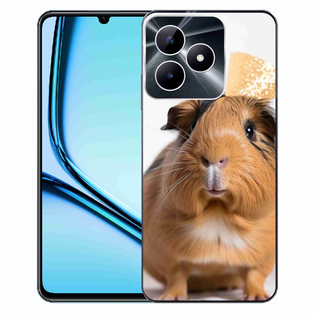 Gelový kryt mmCase na Realme Note 50 - hnědé morče