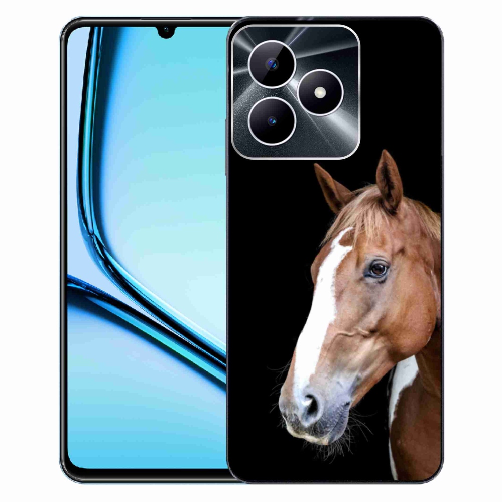 Gelový kryt mmCase na Realme Note 50 - hnědý kůň 3