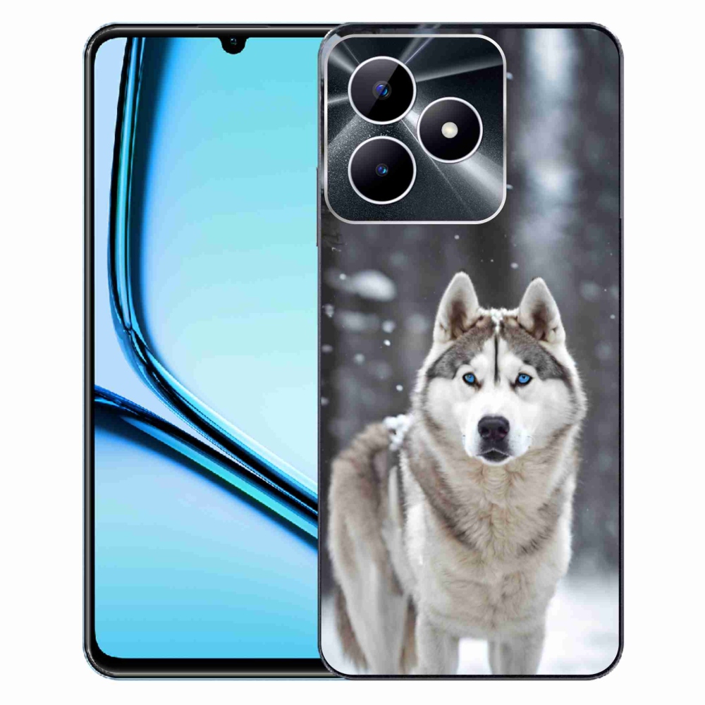Gelový kryt mmCase na Realme Note 50 - husky 2