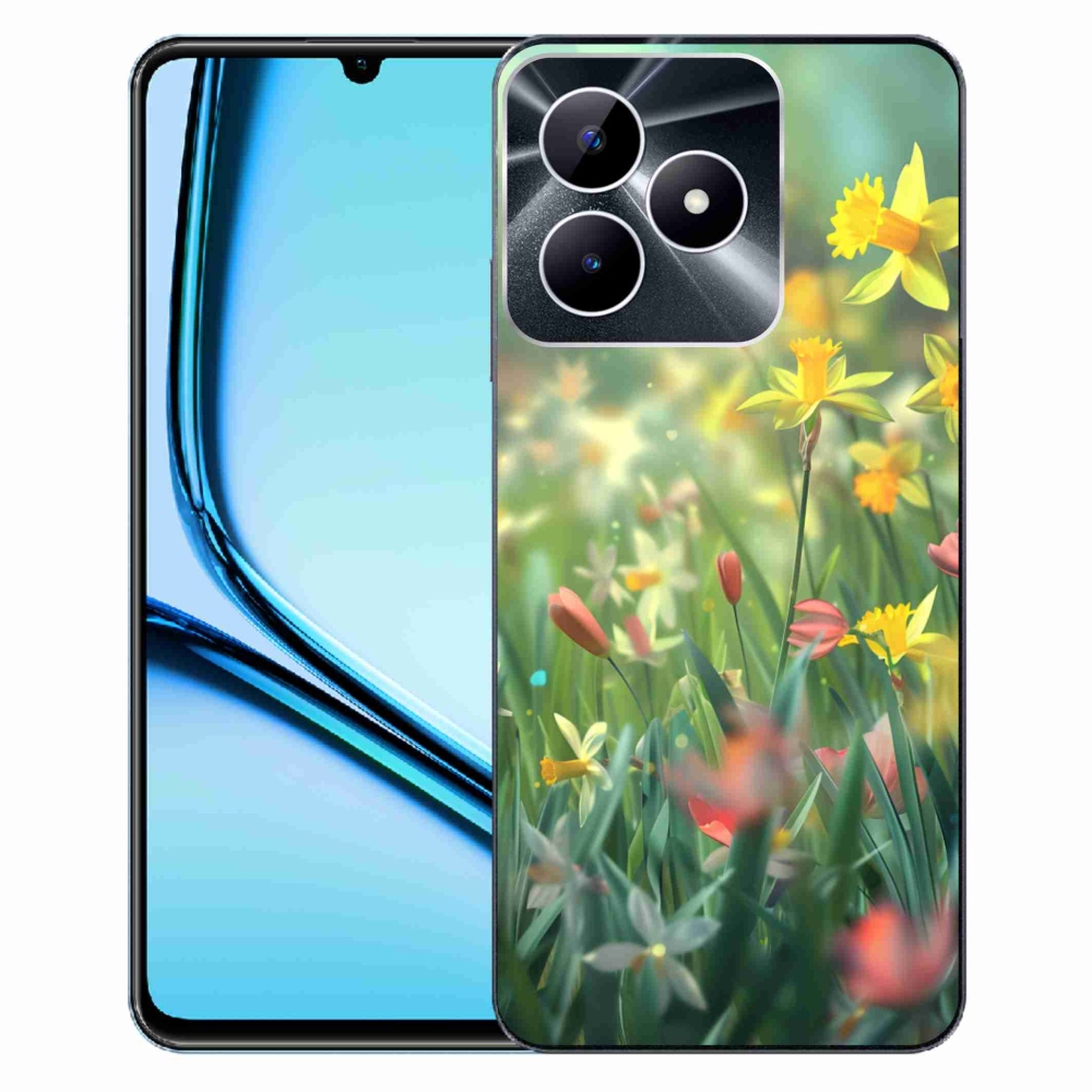 Gelový kryt mmCase na Realme Note 50 - jarní květy