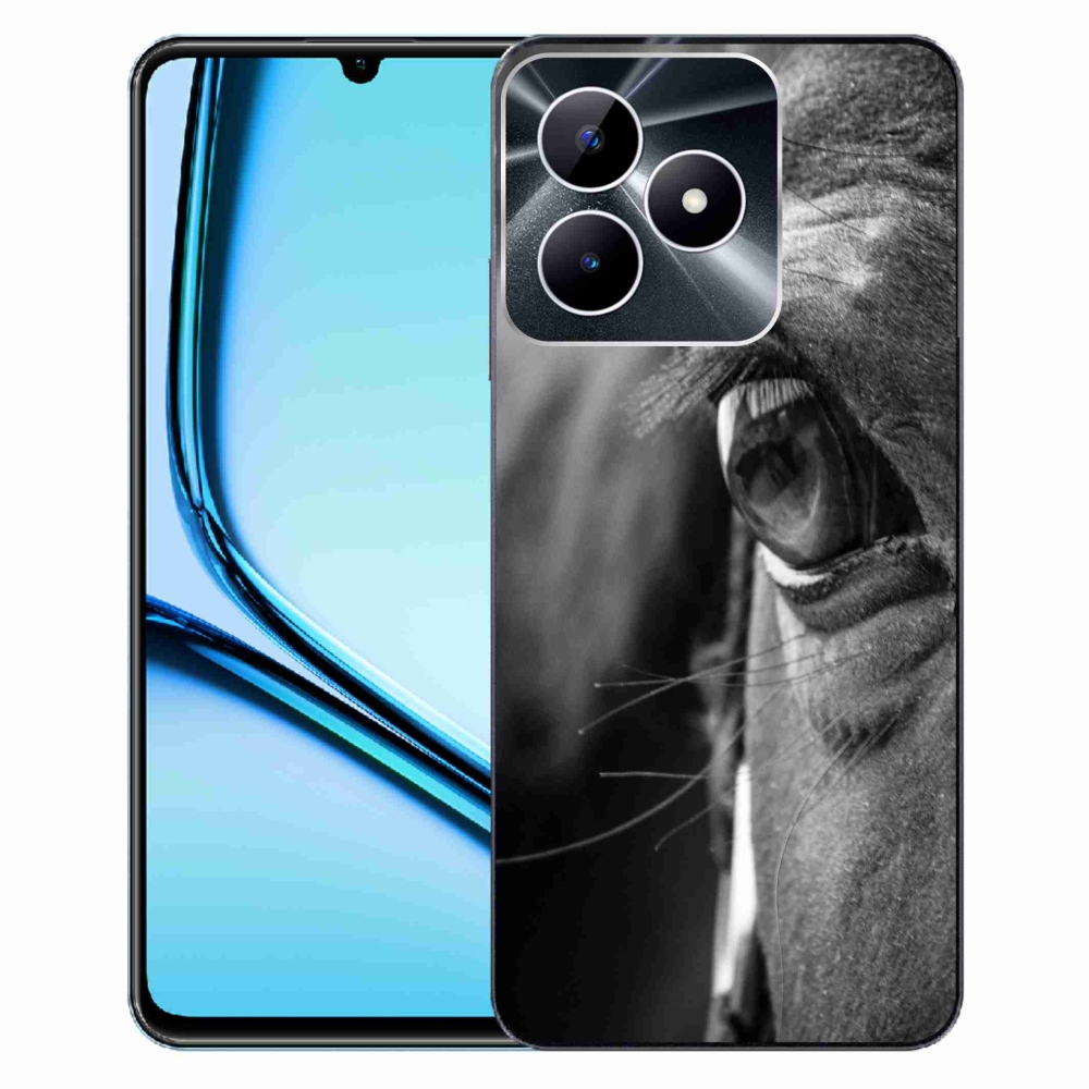 Gelový kryt mmCase na Realme Note 50 - koňský pohled