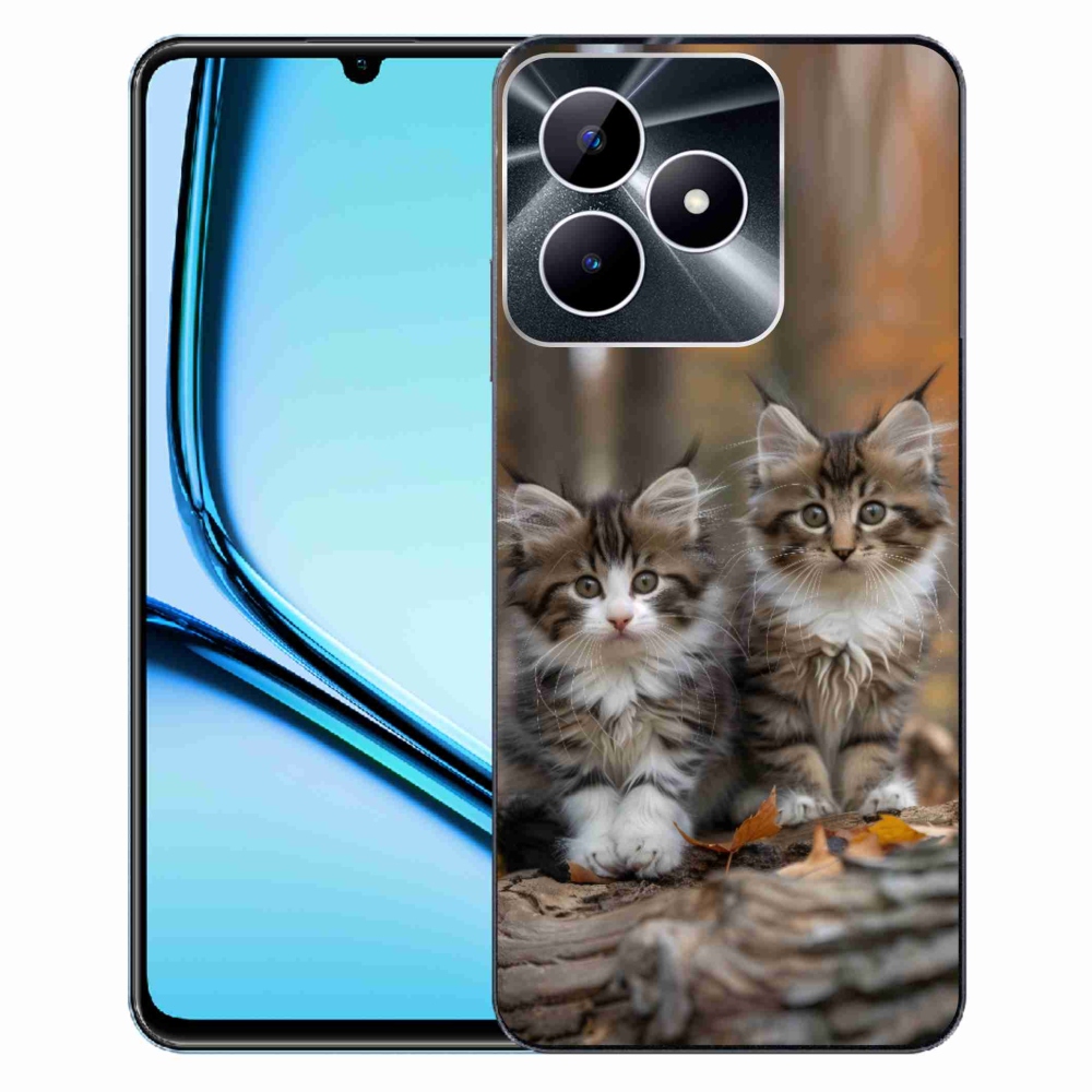 Gelový kryt mmCase na Realme Note 50 - kočičí duo 3