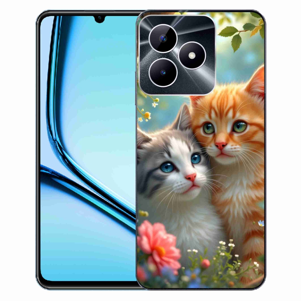 Gelový kryt mmCase na Realme Note 50 - kočičí láska 2