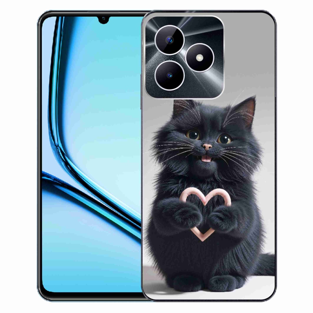 Gelový kryt mmCase na Realme Note 50 - kočičí láska 3