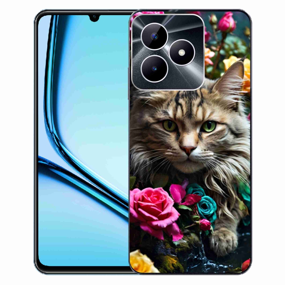 Gelový kryt mmCase na Realme Note 50 - kočíčí pohled 2
