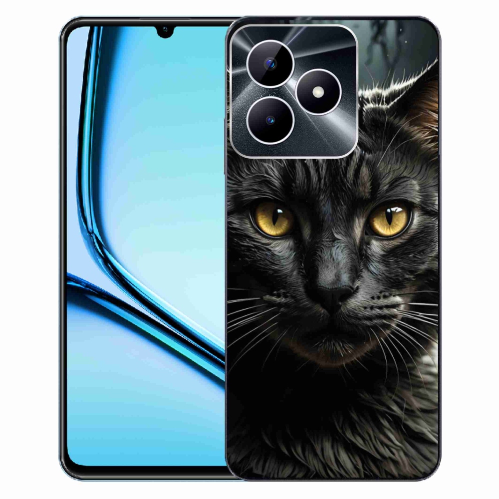 Gelový kryt mmCase na Realme Note 50 - kočičí pohled 3