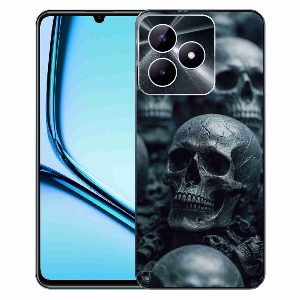 Gelový kryt mmCase na Realme Note 50 - lebka 2