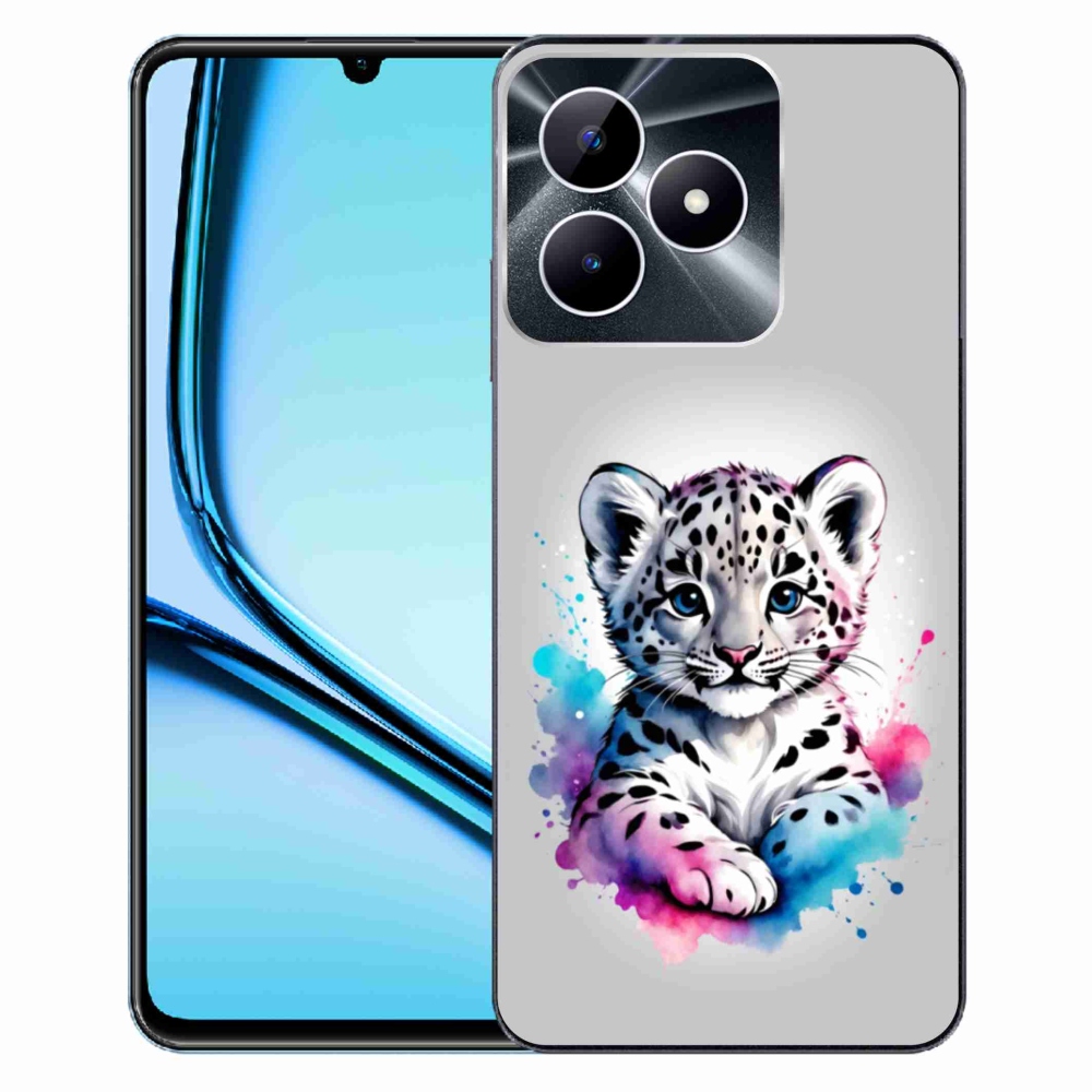 Gelový kryt mmCase na Realme Note 50 - levhartí mládě