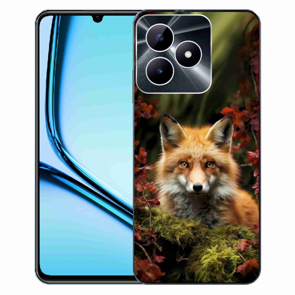 Gelový kryt mmCase na Realme Note 50 - liška v lese