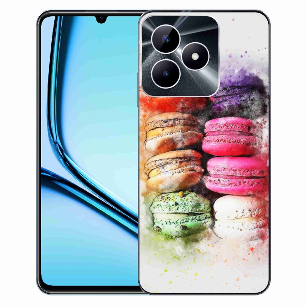 Gelový kryt mmCase na Realme Note 50 - makrónky