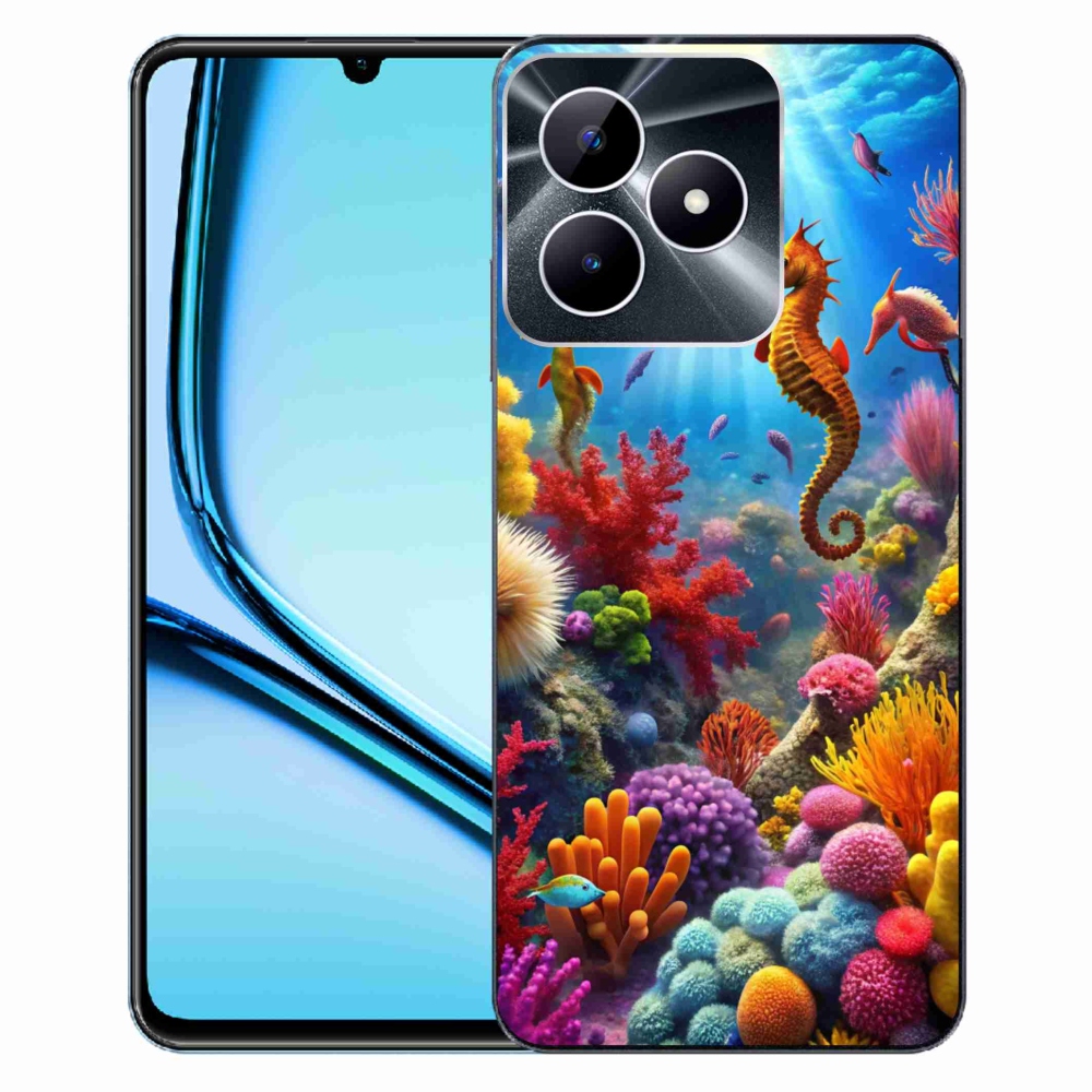 Gelový kryt mmCase na Realme Note 50 - mořský svět 3