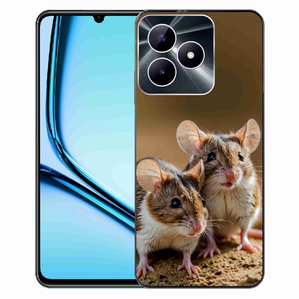 Gelový kryt mmCase na Realme Note 50 - myší duo