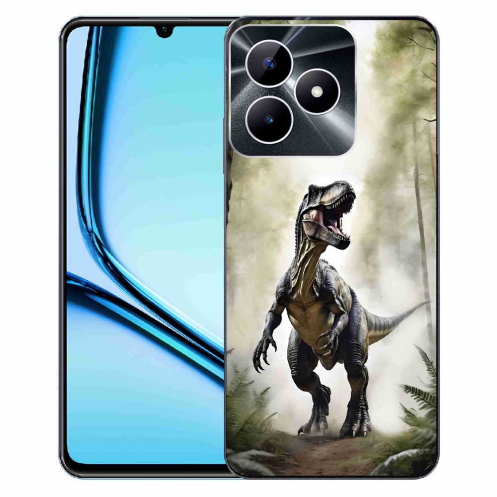 Gelový kryt mmCase na Realme Note 50 - naštvaný T-Rex