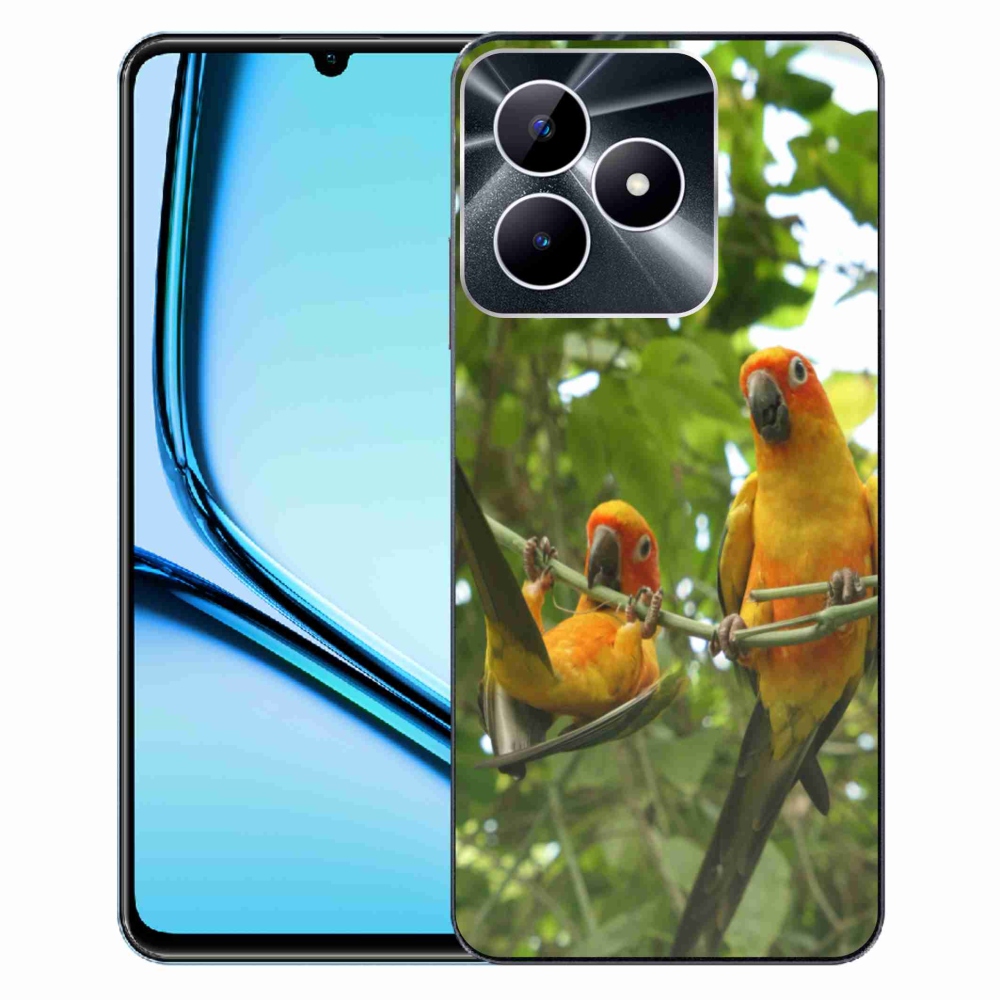 Gelový kryt mmCase na Realme Note 50 - papoušci aratingy