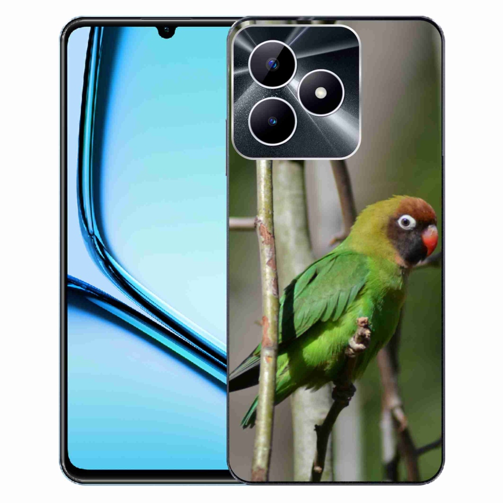 Gelový kryt mmCase na Realme Note 50 - papoušek agapornis