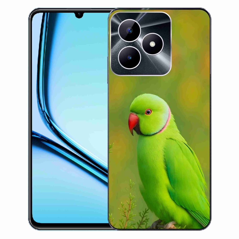 Gelový kryt mmCase na Realme Note 50 - papoušek alexandr 2