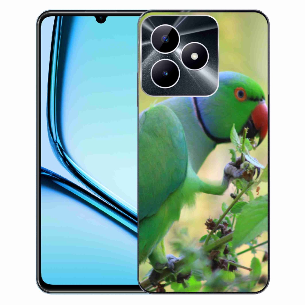Gelový kryt mmCase na Realme Note 50 - papoušek alexandr