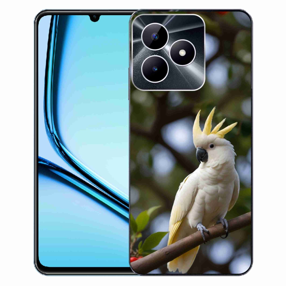 Gelový kryt mmCase na Realme Note 50 - papoušek kakadu 3