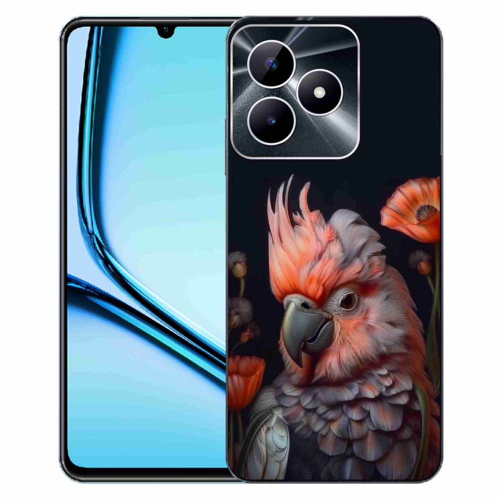 Gelový kryt mmCase na Realme Note 50 - papoušek kakadu v barvách