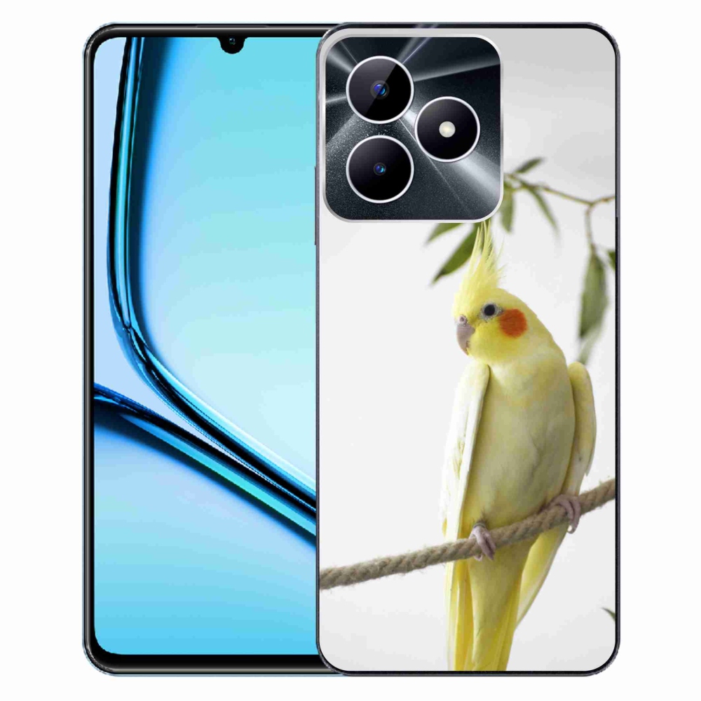Gelový kryt mmCase na Realme Note 50 - papoušek korela chocholatá