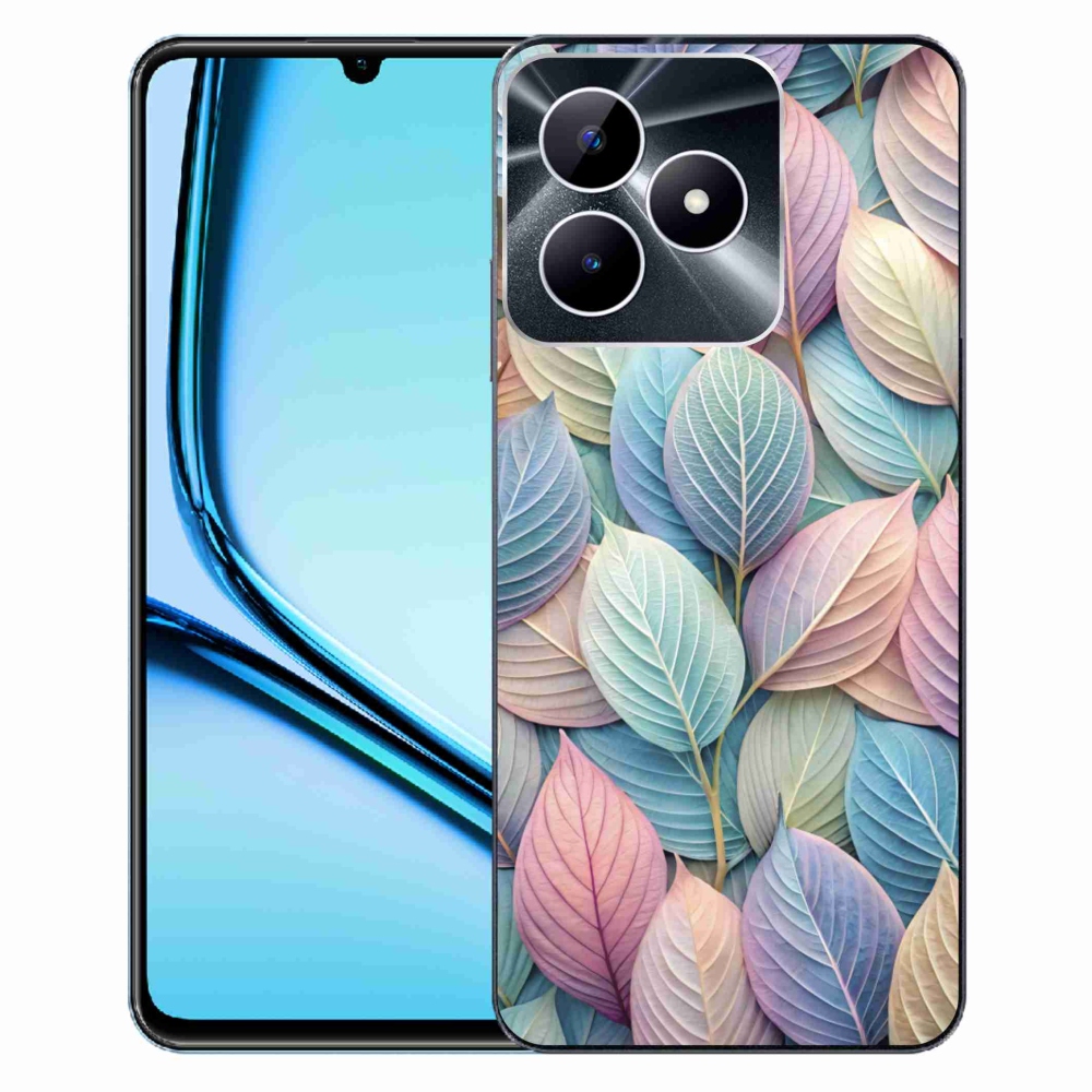 Gelový kryt mmCase na Realme Note 50 - pastelové listy