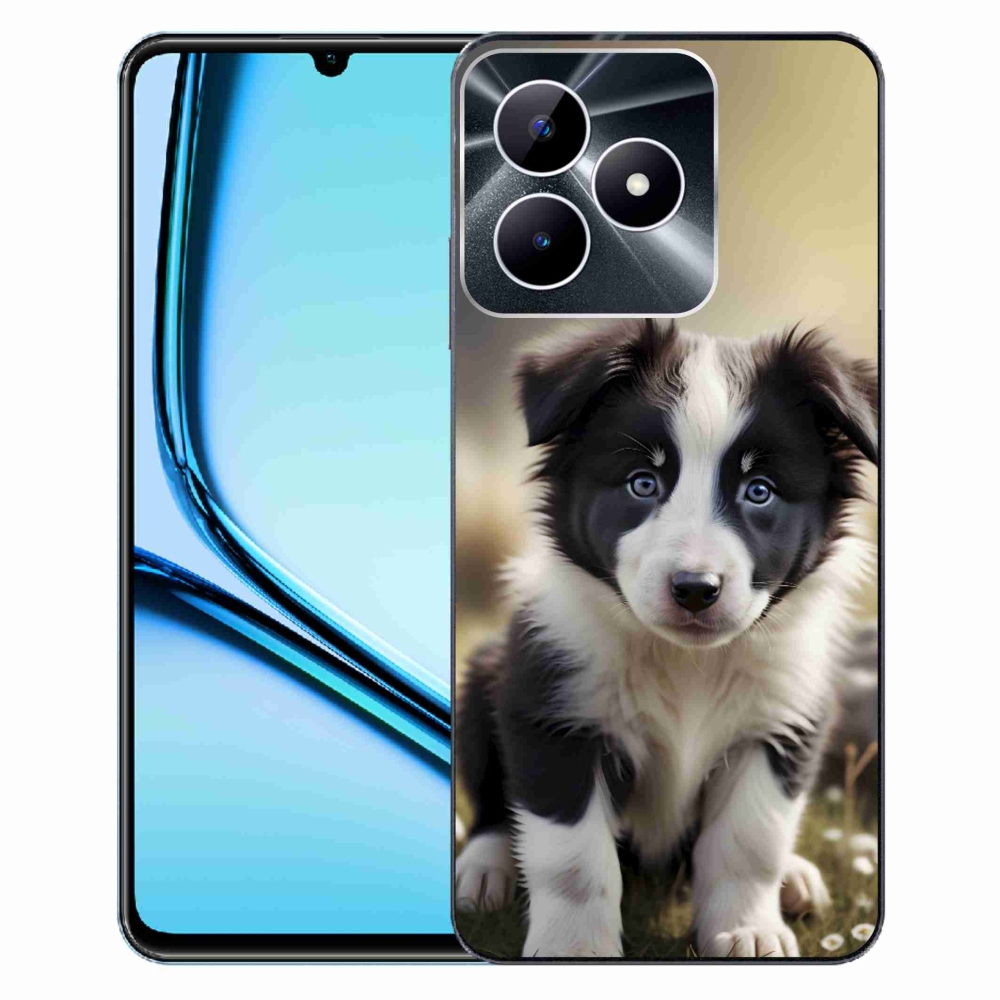Gelový kryt mmCase na Realme Note 50 - roztomilá border kolie