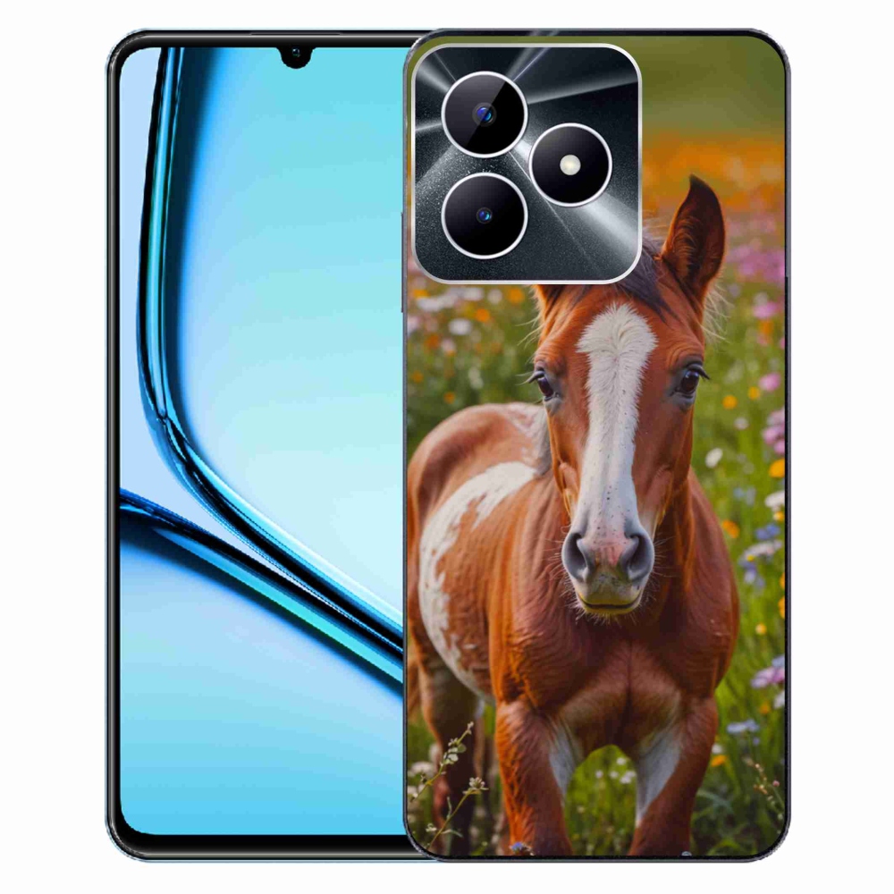 Gelový kryt mmCase na Realme Note 50 - roztomilé hříbě
